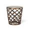 Interlude Home Lattice Accent Table - Antique Brass