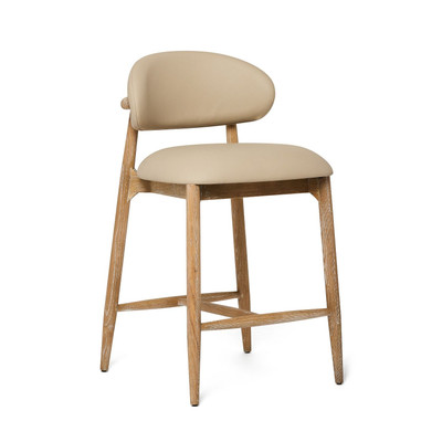 Interlude Home Liam Counter Stool - Whitewash