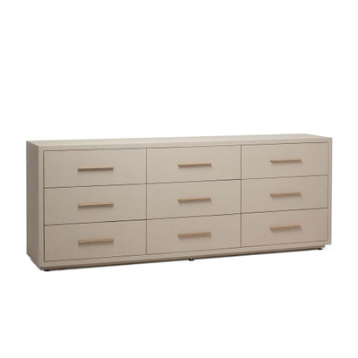 Interlude Home Livia 9 Drawer Chest - Sand