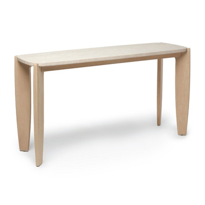 Interlude Home Rocco Console - Travertine