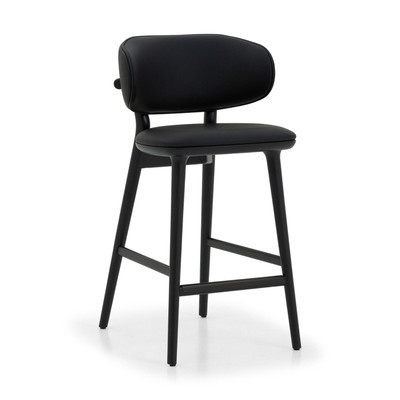 Interlude Home Soren Counter Stool - Matte Black