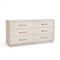 Interlude Home Taylor 6 Drawer Chest - Sand