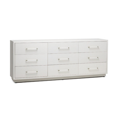 Interlude Home Taylor 9 Drawer Chest - White