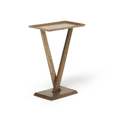 Interlude Home Wilton Accent Table - Antique Brass