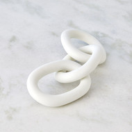 Global Views 3 Ring Chain - Matte White