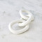 Global Views 3 Ring Chain - Matte White