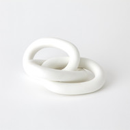 Global Views 3 Rings Connected - Matte White