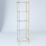Global Views Acorn Etagere - Brass