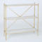 Global Views Acorn Open Shelf - Brass