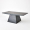 Global Views Aero Cocktail Table - Black Leathered Marble