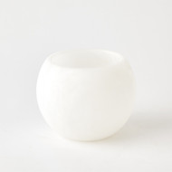 Global Views Alabaster Ball Bowl - White