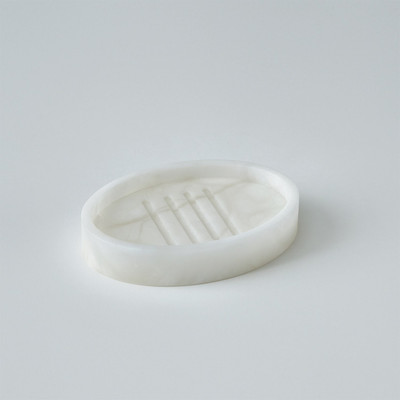 Global Views Alabaster Oval Soap Dish