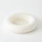 Global Views Alabaster Ring Bowl - White - Squat