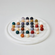 Global Views Alabaster Solitaire Game Set - Multi