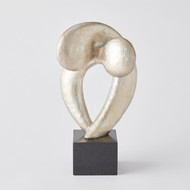 Global Views Align Sculpture - Silver Leaf