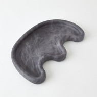 Global Views Amera Alabaster Tray - Grey
