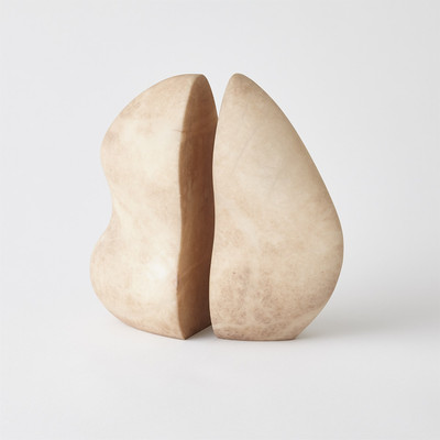 Global Views Amorph Bookends - Pair - Sand