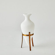Global Views Amphora Alabaster Vase - White - Lg