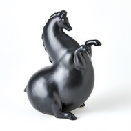 Global Views Andalusian Horse - Matte Black