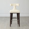 Global Views Anvil Back Barstool - Windsor Woven