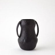 Global Views Aquitaine Vase - Matte Black - Med