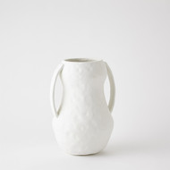 Global Views Aquitaine Vase - Matte White - Med