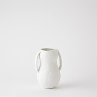 Global Views Aquitaine Vase - Matte White - Sm