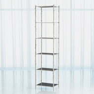 Global Views Arbor Etagere - Nickel - Black Granite