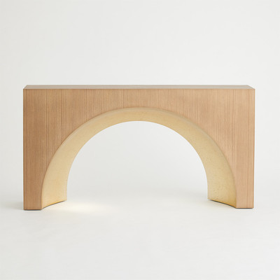 Global Views Arches Console - Nutmeg - Champagne