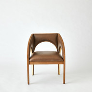 Global Views Arches Dining Chair - Nutmeg - Champagne