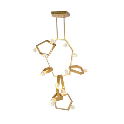 Global Views Ashton Chandelier - Vertical