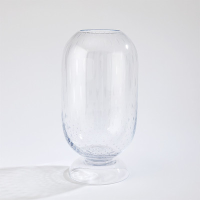 Global Views Ashton Vase - Clear Seeded - Tall