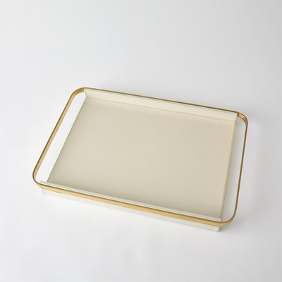 Global Views Avery Serving Tray - Milk - Sm