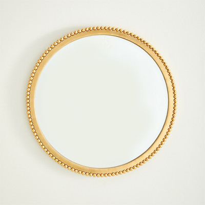 Global Views Ball Bearing Mirror - Gold Leaf - Lg