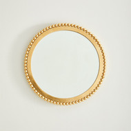 Global Views Ball Bearing Mirror - Gold Leaf - Sm