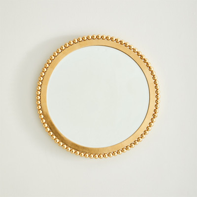 Global Views Ball Bearing Mirror - Gold Leaf - Sm