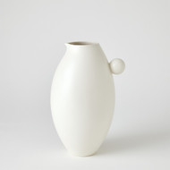Global Views Ball Handled Pitcher - White - Sm