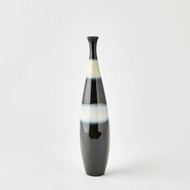 Global Views Banded Bottle - Cobalt - Med