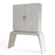 Global Views Baxter Bar Cabinet - White