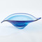 Global Views Bent Leaf Bowl - Blue - Lg