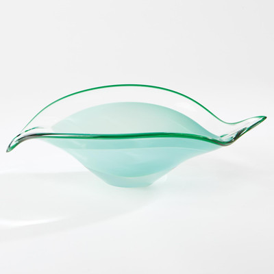 Global Views Bent Leaf Bowl - Celadon - Lg