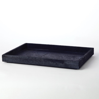 Global Views Blue Hair - on - Hide Tray