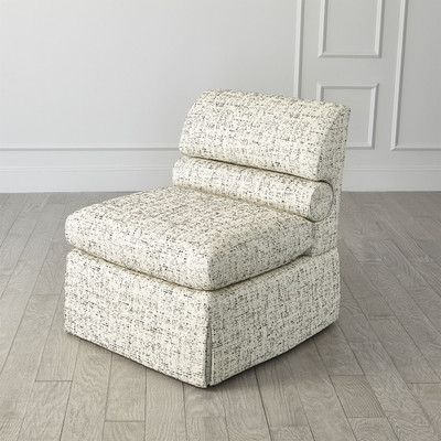 Global Views Bolster Slipper Chair - Truce - Kona