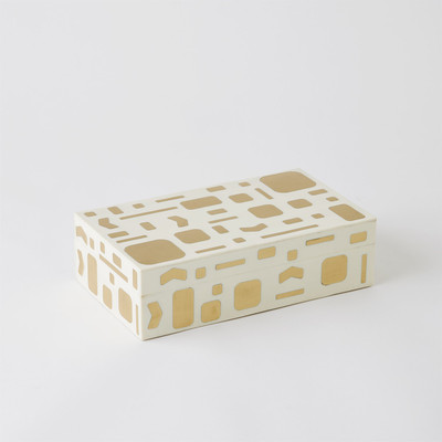 Global Views Brass Jali Box - Med