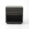 Global Views Brazil Bedside Chest - Left - Black Cerused Oak