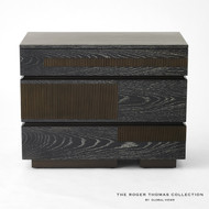 Global Views Brazil Chest - Black Cerused Oak
