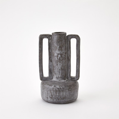 Global Views Bretagne Vase - Dark Grey