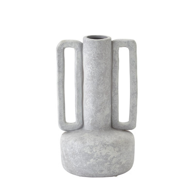 Global Views Bretagne Vase - Light Grey
