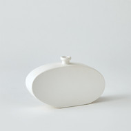 Global Views Bridwell Bottle - Matte White - Wide