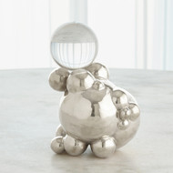 Global Views Bubble Orb Holder - Nickel w - Crystal Sphere - Lg